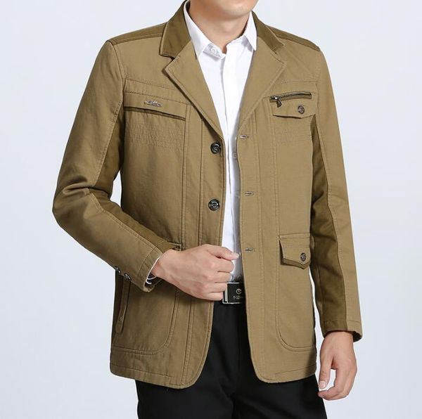 men's suits & blazers middle-aged jacket men blazer spring autumn coats mens suit masculino slim fit clothes casaco jaqueta masculina c, White;black
men's suits & blazers middle-aged jacket men blazer spring autumn coats mens suit masculino slim fit clothes casaco jaqueta masculina c, White;black