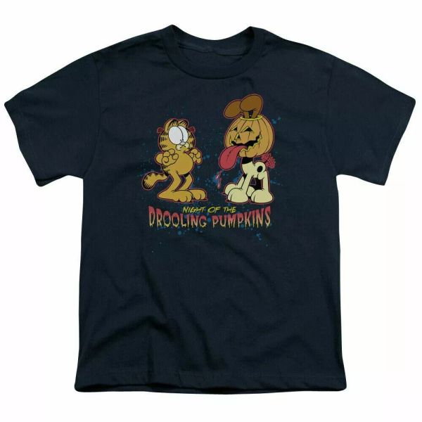 Garfield Drooling Pumpkins Kids Youth T Shirt Licensed TV Comic Tee Navy, White;black
Garfield Drooling Pumpkins Kids Youth T Shirt Licensed TV Comic Tee Navy, White;black