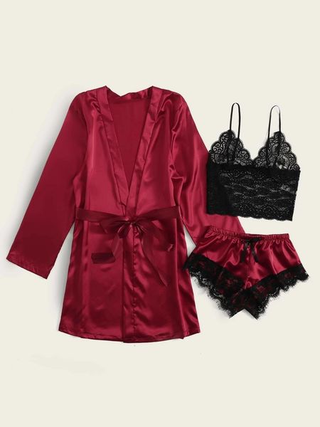 other panties 2021030447 women lingerie sleepwear lace satin camisole nighty&robe pajamas set sleep wear homewear nightgown 9, Black;white
other panties 2021030447 women lingerie sleepwear lace satin camisole nighty&robe pajamas set sleep wear homewear nightgown 9, Black;white
