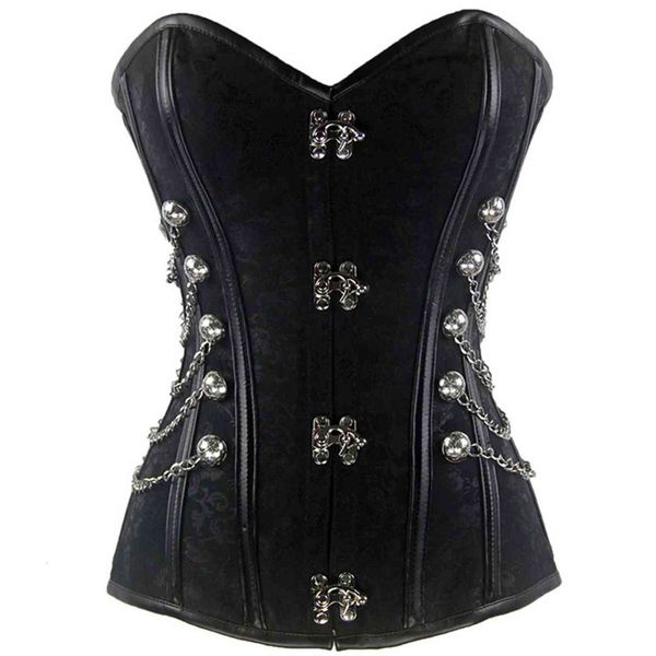 waist tummy shaper steampunk chain waist protecting and abdomen closing shaped steel bone court corset leather cht jacquard body shaping clo
waist tummy shaper steampunk chain waist protecting and abdomen closing shaped steel bone court corset leather cht jacquard body shaping clo