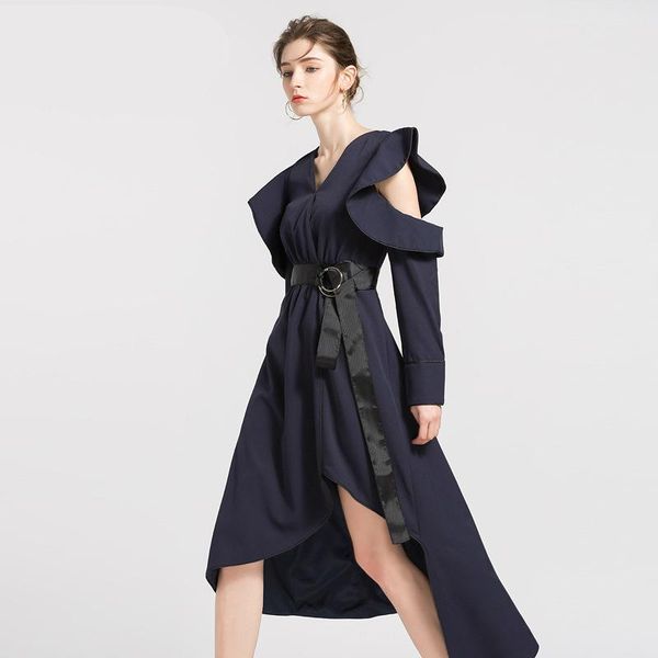 casual dresses women long sleeve novelty backless white dress ladies asymmetrical ruffle sukol style brand black evening party, Black;gray
casual dresses women long sleeve novelty backless white dress ladies asymmetrical ruffle sukol style brand black evening party, Black;gray