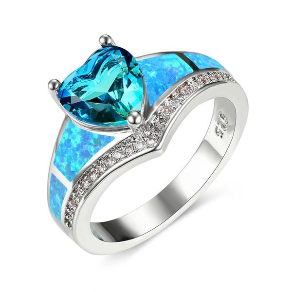 wedding rings cute female blue fire opal ring boho silver color green heart promise love engagement for women, Slivery;golden
wedding rings cute female blue fire opal ring boho silver color green heart promise love engagement for women, Slivery;golden