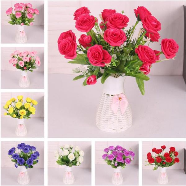 fake silk rose floral bouquet decor for wedding party favor diy crafts supplies decorative flowers & wreaths
fake silk rose floral bouquet decor for wedding party favor diy crafts supplies decorative flowers & wreaths