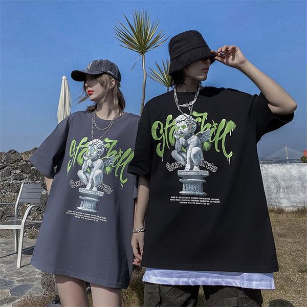 men's t-shirts drop hip hop harajuku print short sleeve tees shirts couple streetwear fashion casual loose 100% cotton tshirts men, White;black
men's t-shirts drop hip hop harajuku print short sleeve tees shirts couple streetwear fashion casual loose 100% cotton tshirts men, White;black