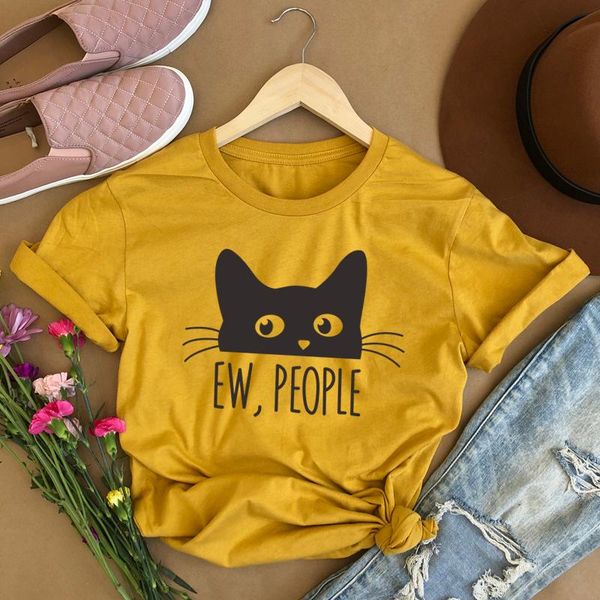 women's t-shirt onseme ew people t shirt women hipster slogan tees streetwear cute cat graphic shirts funny aesthetic animal vegan tsh, White
women's t-shirt onseme ew people t shirt women hipster slogan tees streetwear cute cat graphic shirts funny aesthetic animal vegan tsh, White