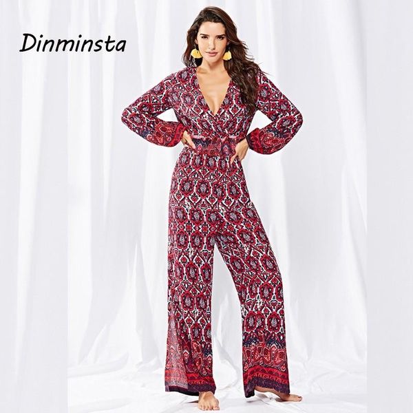 women's jumpsuits & rompers dinminsta women bohemian full length long jumpsuit lady v neck flower print loose summer beach casual wide, Black;white
women's jumpsuits & rompers dinminsta women bohemian full length long jumpsuit lady v neck flower print loose summer beach casual wide, Black;white