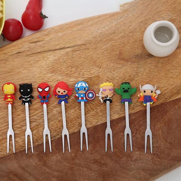 forks 8 pcs mini hero stainless steel cartoon kids fruit christmas children cute dessert party fork sets lunch decoration
forks 8 pcs mini hero stainless steel cartoon kids fruit christmas children cute dessert party fork sets lunch decoration