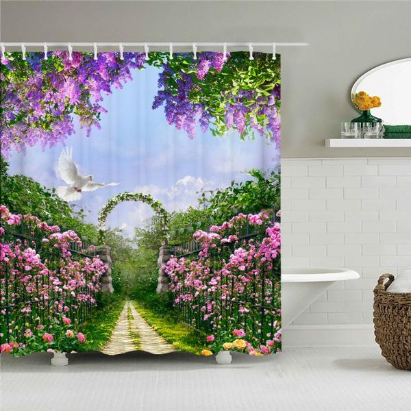 rural landscape bath curtain waterproof shower curtains fresh flowers polyester screen for bathroom with hooks
rural landscape bath curtain waterproof shower curtains fresh flowers polyester screen for bathroom with hooks