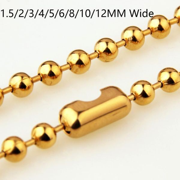 1.5/2/3/4/5/6/8/10/12mm charms women men 316l stainless steel gold necklace or bracelet jewelry wholesale beads ball chain 7-40" chains, Silver
1.5/2/3/4/5/6/8/10/12mm charms women men 316l stainless steel gold necklace or bracelet jewelry wholesale beads ball chain 7-40" chains, Silver