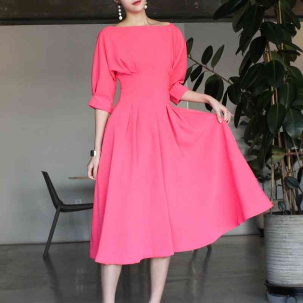 party dresses solid color long dress women slash neck puff sleeve ladies vestidos summer elegant slim waist female 0mfa, White;black
party dresses solid color long dress women slash neck puff sleeve ladies vestidos summer elegant slim waist female 0mfa, White;black