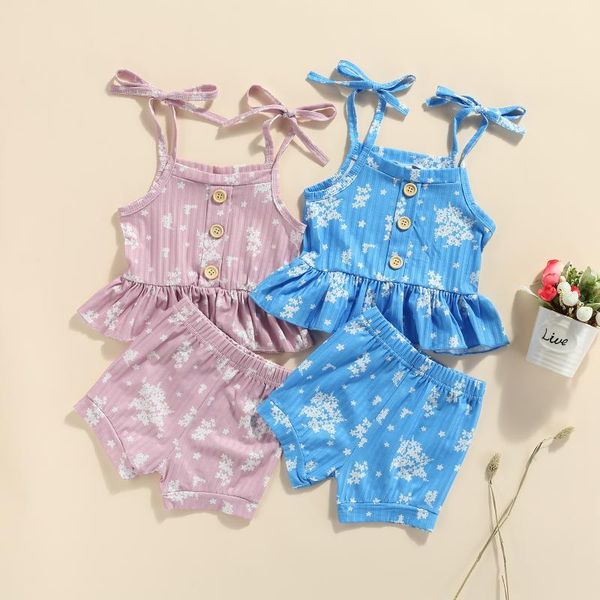 clothing sets 2021 2pcs born toddler summer outfits baby kids girls print floral tied spaghetti strap tank elastic waist shorts 6- 4y, White
clothing sets 2021 2pcs born toddler summer outfits baby kids girls print floral tied spaghetti strap tank elastic waist shorts 6- 4y, White
