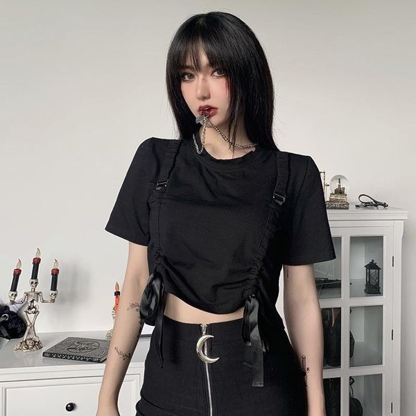 women's t-shirt black gothic bandage t shirt crop for women girl harajuku tshirt summer tee cropgoth short sleeve clothes, White
women's t-shirt black gothic bandage t shirt crop for women girl harajuku tshirt summer tee cropgoth short sleeve clothes, White
