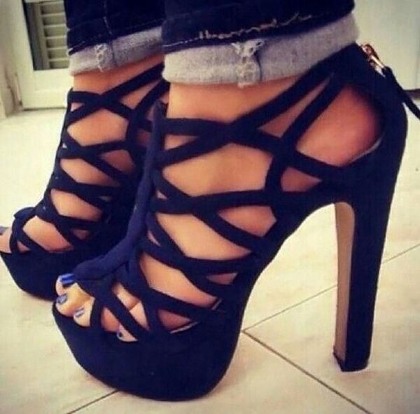 handmade ladies high heel sandals simple style cross-straps platform party prom fashion daily wear summer shoes dress, Black
handmade ladies high heel sandals simple style cross-straps platform party prom fashion daily wear summer shoes dress, Black