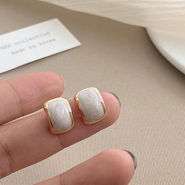 stud korean fashion statement geometric curved enamel metal earrings for women vintage elegant small 2021 jewelry, Golden;silver
stud korean fashion statement geometric curved enamel metal earrings for women vintage elegant small 2021 jewelry, Golden;silver