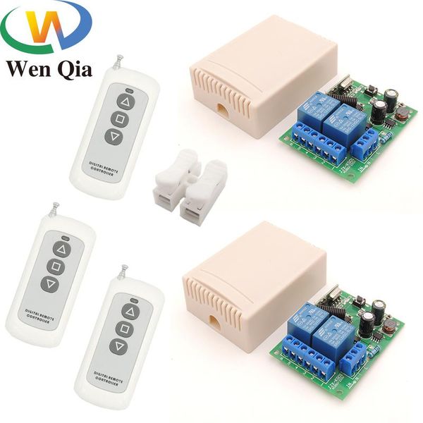 smart home control wenqia 433mhz long range remote switch ac 220v 10a 2ch relay and transmitter for garage door/motor/road gate controller
smart home control wenqia 433mhz long range remote switch ac 220v 10a 2ch relay and transmitter for garage door/motor/road gate controller