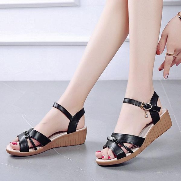 women sandals 2021 summer shoes woman soft bottom wedges for platform gift birthday party, Black
women sandals 2021 summer shoes woman soft bottom wedges for platform gift birthday party, Black