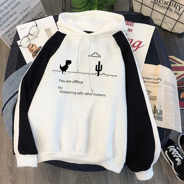 harajuku dinosaur cartoon print hoodie women loose casual long sleeve pullover streetwear sweatshirt 210930, Black
harajuku dinosaur cartoon print hoodie women loose casual long sleeve pullover streetwear sweatshirt 210930, Black