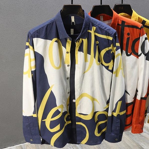 men's casual shirts men fashion long sleeve colors mixed linen single breasted streetwear loose fit harajuku printed shirt homme, White;black
men's casual shirts men fashion long sleeve colors mixed linen single breasted streetwear loose fit harajuku printed shirt homme, White;black