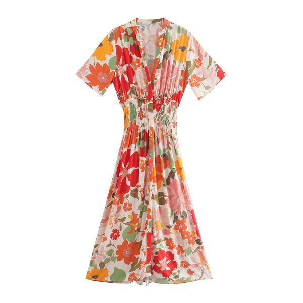 hsa european and american summer wind women's v-neck flower print dress 9540 210716, Black;gray
hsa european and american summer wind women's v-neck flower print dress 9540 210716, Black;gray