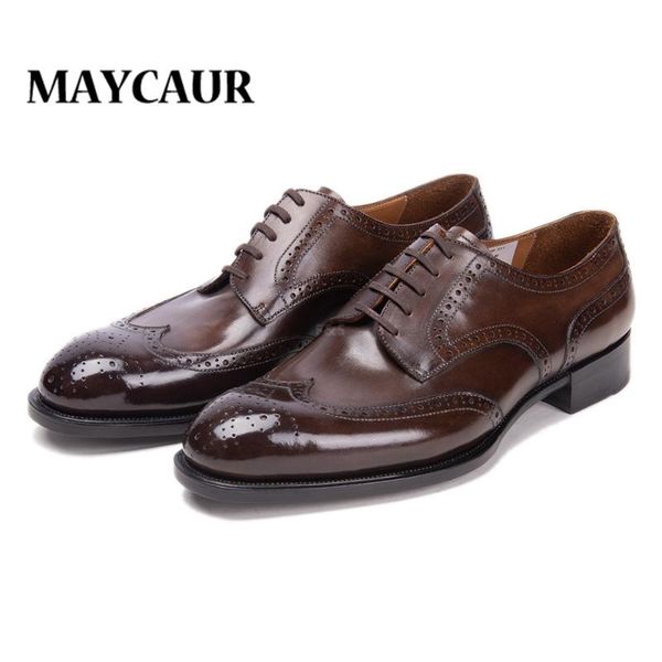 dress shoes men genuine wingtip leather oxford pointed toe lace-up oxfords brogues wedding business platform, Black
dress shoes men genuine wingtip leather oxford pointed toe lace-up oxfords brogues wedding business platform, Black