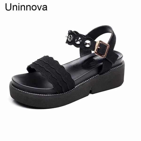 wedge heels platform crytal flats sandals high heeled summer comfortable casual shoes for women uninnova small size 33-43 wsa014, Black
wedge heels platform crytal flats sandals high heeled summer comfortable casual shoes for women uninnova small size 33-43 wsa014, Black