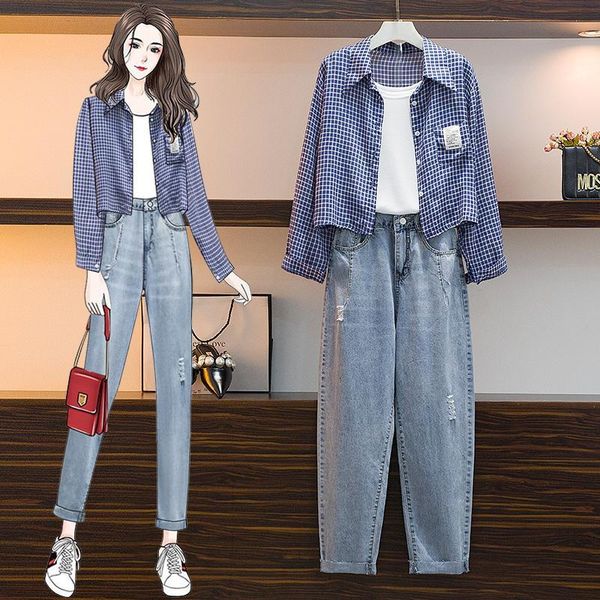 women's sweaters ichoix autumn long shirt brace denim hole women's casual pants three pieces of school clothes e6ez, White;black
women's sweaters ichoix autumn long shirt brace denim hole women's casual pants three pieces of school clothes e6ez, White;black