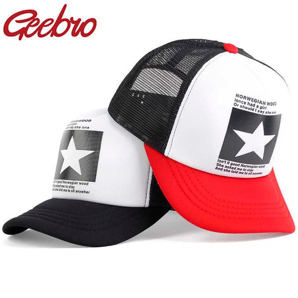geebro fashion five star pattern baseball cap women outdoor hat breathable men summer mesh caps snapback gorras, Blue;gray
geebro fashion five star pattern baseball cap women outdoor hat breathable men summer mesh caps snapback gorras, Blue;gray