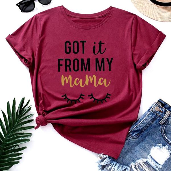 got it from my mama hipster print t-shirt summer harajuku mother style gift tee shirt cotton short sleeve tshirt women's, White
got it from my mama hipster print t-shirt summer harajuku mother style gift tee shirt cotton short sleeve tshirt women's, White