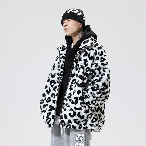 men's jackets winter fashion trends leopard fleece for men japanese style clothing teens stand collar puffer coats harajuku streetwear, Black;brown
men's jackets winter fashion trends leopard fleece for men japanese style clothing teens stand collar puffer coats harajuku streetwear, Black;brown