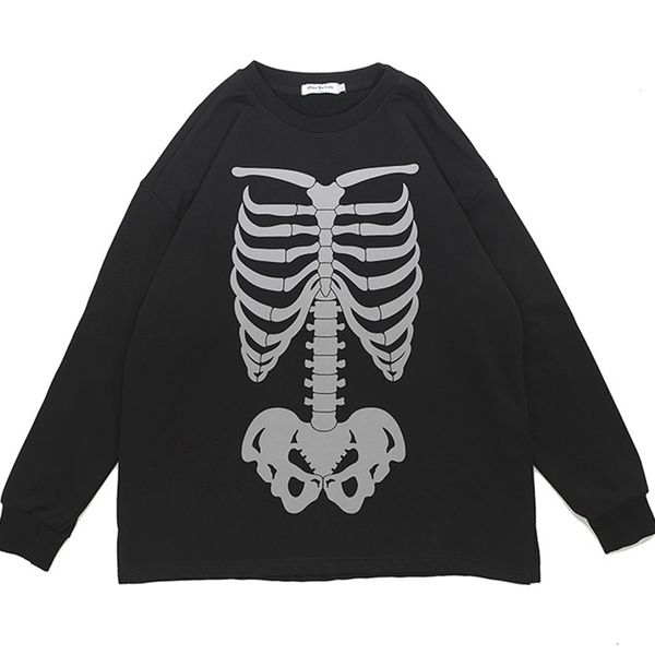 men's hoodies & sweatshirts goth cotton long sleeve bone harajuku male streetwear spring autumn gothic oversized sweat ff1g, Black 
men's hoodies & sweatshirts goth cotton long sleeve bone harajuku male streetwear spring autumn gothic oversized sweat ff1g, Black