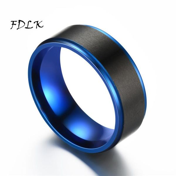 wedding rings fdlk exquisite jewelry accessories men's 8mm blue ring black brushed engagement band stainless steel for men, Slivery;golden
wedding rings fdlk exquisite jewelry accessories men's 8mm blue ring black brushed engagement band stainless steel for men, Slivery;golden