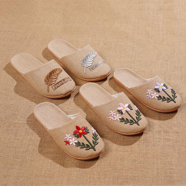 slippers suihyung summer for women men 2021 breathable linen flip flops embroidery floral ladies casual slides flat sandals, Black
slippers suihyung summer for women men 2021 breathable linen flip flops embroidery floral ladies casual slides flat sandals, Black