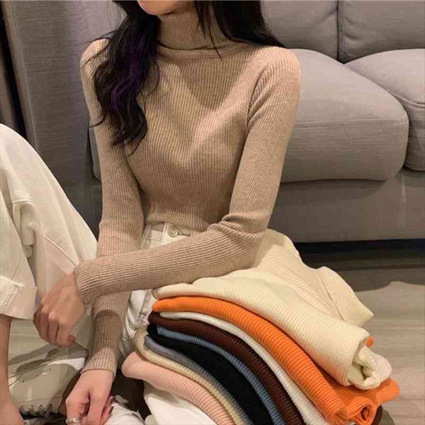 woman autumn and winter turtleneck women sweater black knitted pullover slim fit womens inner wear, White;black
woman autumn and winter turtleneck women sweater black knitted pullover slim fit womens inner wear, White;black