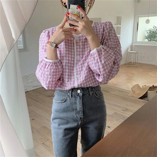 women's blouses & shirts alien kitty outwear elegance plaid all match cardigans 2021 geometric stylish femme chic office lady casual, White
women's blouses & shirts alien kitty outwear elegance plaid all match cardigans 2021 geometric stylish femme chic office lady casual, White