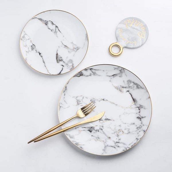 dishes & plates scandinavian wind ceramic gold marble striped western dish salad plate home steak desserts tableware dinnerware 20cm/27cm
dishes & plates scandinavian wind ceramic gold marble striped western dish salad plate home steak desserts tableware dinnerware 20cm/27cm