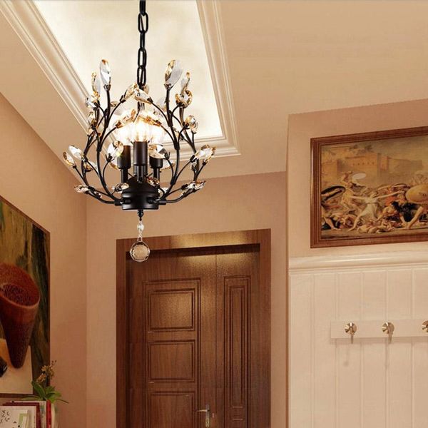 american retro creative personality crystal e14 led 3 lights chandelier for living room bedroom corridor aisle porch restaurant pendant lamp
american retro creative personality crystal e14 led 3 lights chandelier for living room bedroom corridor aisle porch restaurant pendant lamp