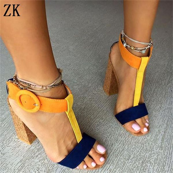 dress shoes zk women fashion high heels sandals with buckle chinese size34-42, Black
dress shoes zk women fashion high heels sandals with buckle chinese size34-42, Black