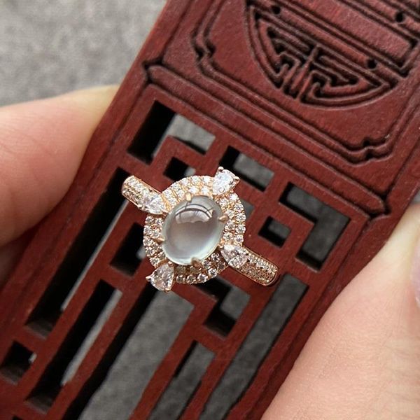 cluster rings original design high chalcedony egg noodle opening adjustable ring chinese retro charm women's brand silver jewelry, Golden;silver
cluster rings original design high chalcedony egg noodle opening adjustable ring chinese retro charm women's brand silver jewelry, Golden;silver