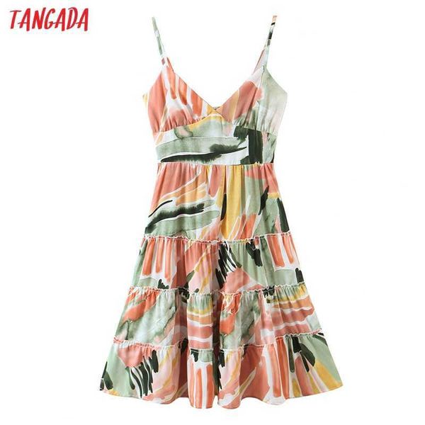 tangada fashion women flowers print strap dress sleeveless backless back zipper female mini dress 1m19 210609, Black;gray
tangada fashion women flowers print strap dress sleeveless backless back zipper female mini dress 1m19 210609, Black;gray