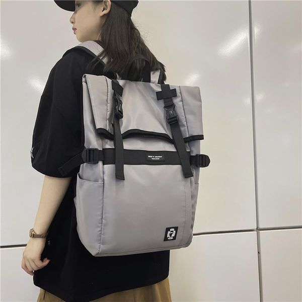 backpack large travel gray knapsack bag for lady men couples watertight more useful school books
backpack large travel gray knapsack bag for lady men couples watertight more useful school books