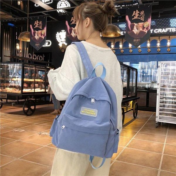 backpack versatile little fresh and sweet girl canvas schoolbag school style literary simple pure color
backpack versatile little fresh and sweet girl canvas schoolbag school style literary simple pure color