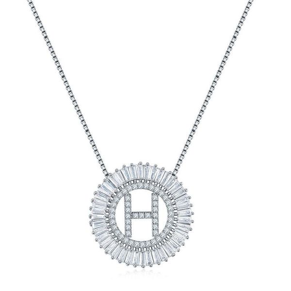 elegant collares exquisite choker clavicle letter circle zircon pendant chain charm necklace aesthetic women jewelry accessories chains, Silver
elegant collares exquisite choker clavicle letter circle zircon pendant chain charm necklace aesthetic women jewelry accessories chains, Silver
