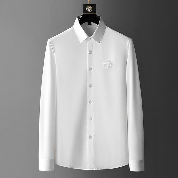 men's dress shirts luxury embroidery men long mouw slender casual shirt black business formula social camisa hombre, White;black
men's dress shirts luxury embroidery men long mouw slender casual shirt black business formula social camisa hombre, White;black