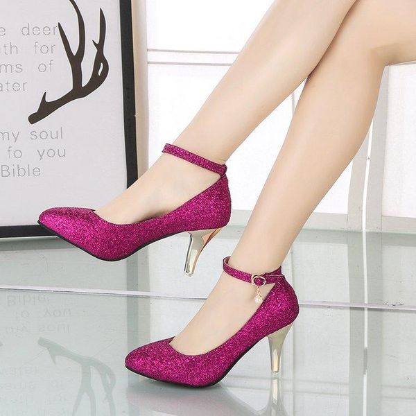 dress shoes 2021 fashion sequin pointed word buckle with comfortable wild single women, Black
dress shoes 2021 fashion sequin pointed word buckle with comfortable wild single women, Black