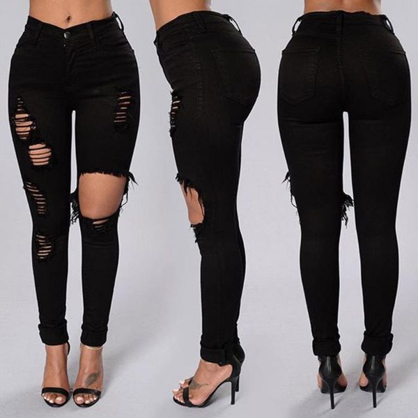 women's jeans women fashion ripped high waist big hole elastic long pencil pants tight trousers pantalones vaqueros mujer#25, Blue
women's jeans women fashion ripped high waist big hole elastic long pencil pants tight trousers pantalones vaqueros mujer#25, Blue