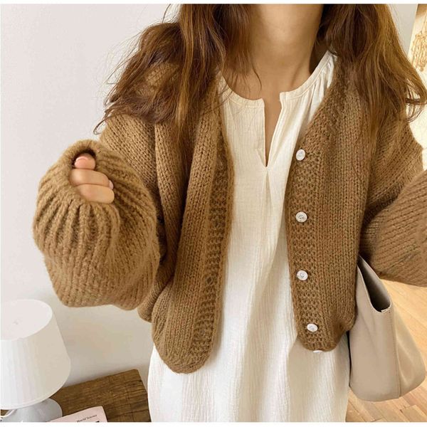women's knits & tees short cardigan sweatshirt autumn long sleeve with low-cut v jumper cardigans casual streetwear p7tc, White
women's knits & tees short cardigan sweatshirt autumn long sleeve with low-cut v jumper cardigans casual streetwear p7tc, White