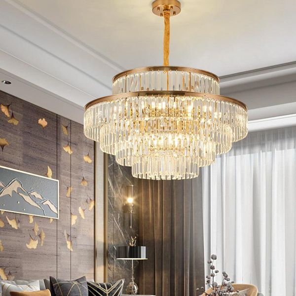 pendant lamps luxury gold chandelier for living room round crystal light fixtures dining decor chain cristal lamp large hallway lighting
pendant lamps luxury gold chandelier for living room round crystal light fixtures dining decor chain cristal lamp large hallway lighting