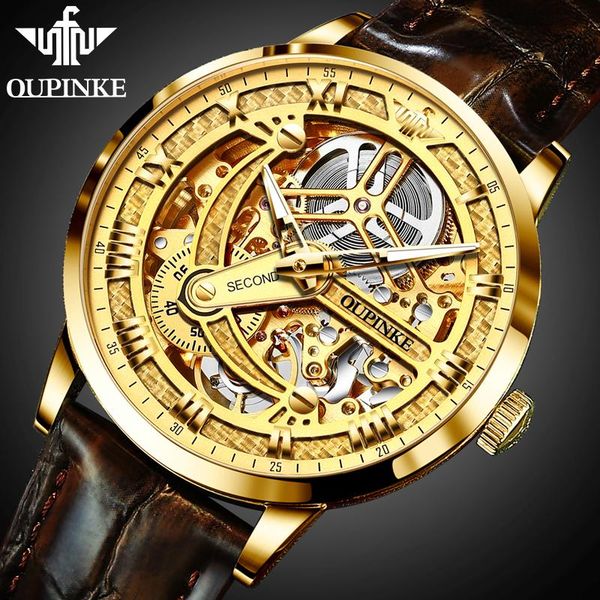 wristwatches oupinke business man's automatic watch men mechanical watches transparent sapphire skeleton hollow reloj hombr, Slivery;brown
wristwatches oupinke business man's automatic watch men mechanical watches transparent sapphire skeleton hollow reloj hombr, Slivery;brown