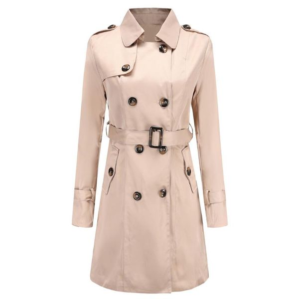 women's trench coats women casual solid color double breasted outwear sashes office coat chic epaulet design long autumn collection, Tan;black
women's trench coats women casual solid color double breasted outwear sashes office coat chic epaulet design long autumn collection, Tan;black