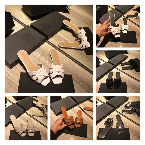 2021 luxury designer women sandals tribote smooth muller squared flat heel slipper lady summer leather classics fashion slippers with box si, Black
2021 luxury designer women sandals tribote smooth muller squared flat heel slipper lady summer leather classics fashion slippers with box si, Black
